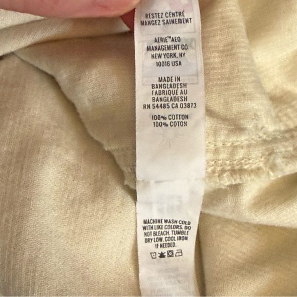 Offline by Aerie Me-Day Oversized Button Down Shirt Jacket in Cream - Size L - Picture 7 of 10